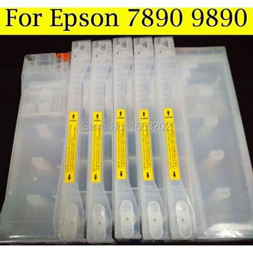 HOT!!! Refillable Ink Cartridge For Epson 7890 9890 Printer