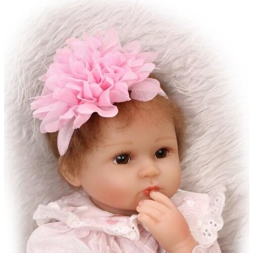18" bebe real reborn dolls lifelike girl reborn babies cloth body silicone doll reborn best children gift alive toddler bonecas