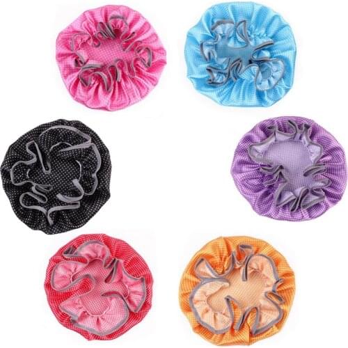 Baby Shower Caps Wash Hair Kids Bath Hats Shield Waterproof Ear Protection Children Shampoo Cap Elastic Band Hat Boy Girl TD208