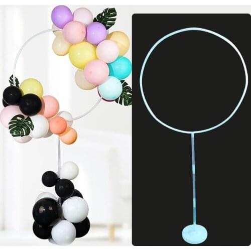Wedding Arch Balloon Ring Pillar Background Birthday Party Decoration DIY Round Pillar Flower Frame Home Decoration