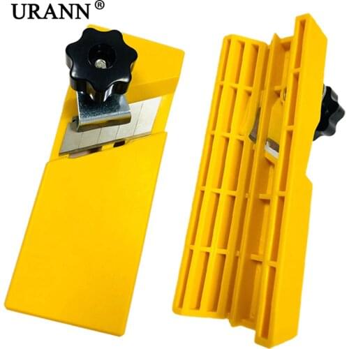 URANN 1Pcs Manual Woodworking Planer Gypsum Board Chamfering Device Right Flat Angle Carpenter Chamfer Tool Hand Trimmer