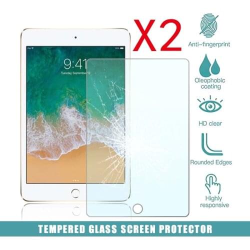 2Pcs Tablet Tempered Glass Screen Protector Cover for Apple IPad Mini 5 (2019) 7.9 Inch/Mini 4 Explosion-Proof Tempered Film