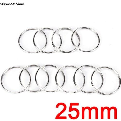 10Pcs Metal Key Holder Split Rings Keyring Keychain Keyfob Accessories