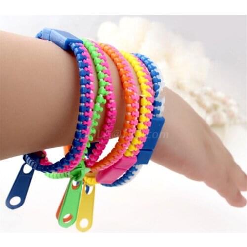 12PCS Friendship Fidget Zipper Bracelets Sensory Toys Bulk Set,Party Favors for Kids Goodie Bags Easter Egg Basket kids toy