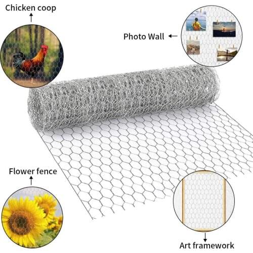 3PCS Wire Mesh Hexagonal With Compact Holes Metal Household Chicken Wire For Home Plants Farm Hexagonal Wire Fence Wholesale