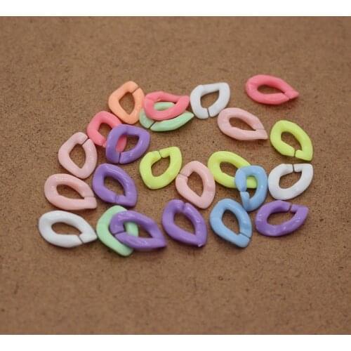 50pcs 16x12mm Colorful Connectors Accessory Diy Keychains Buckle Bracelets Connector Findings Earring Base Jewelry Make