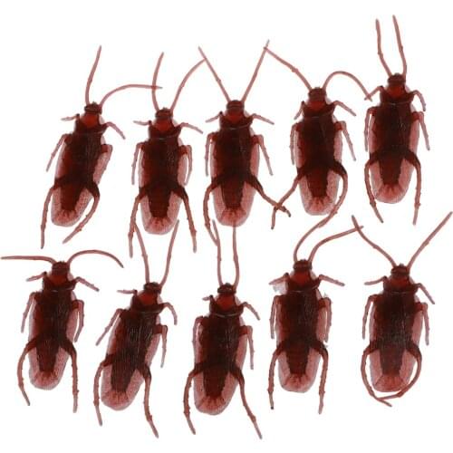 ABWE Best Sale 10 Fake Roaches Prank Novelty Cockroach Bugs Look Real