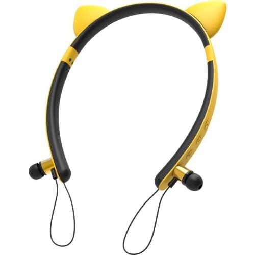 Bluetooth Wireless Headphones Magnetic Adsorption Wireless Earphones with Microphone Ear Detachable Design