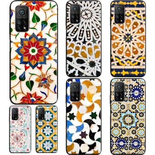 Moroccan Tile Case For Xiaomi Mi Note 10 Lite Mi 9T 10T Pro Mi A3 10 Cover For POCO X3 F2 Pro F1 Case