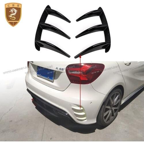 CSSYL Car Styling Rear Bumper Spoiler Air Knife Covers Decoration for Benz A Class A45 fit Hatchback Sports Car Accessories