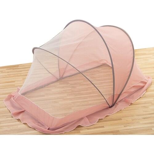 Baby Room Decor Crib Netting Folding Baby Mosquito Net Portable Baby Bedding Baby Household Crib Netting For Infant Baby Cradle