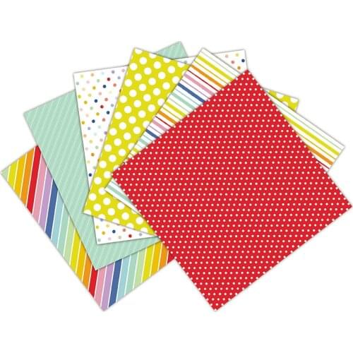 24PCS/Lot Colored Dots Retro Material Papers DIY Scrapbooking Album Diary Gift Decorative Paper Scrapbooking Paper