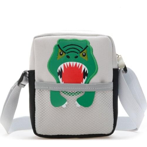 2021 Cartoon dinosaur childrens bag new cute boy and girl Baby One Shoulder Messenger Bag Princess zero wallet