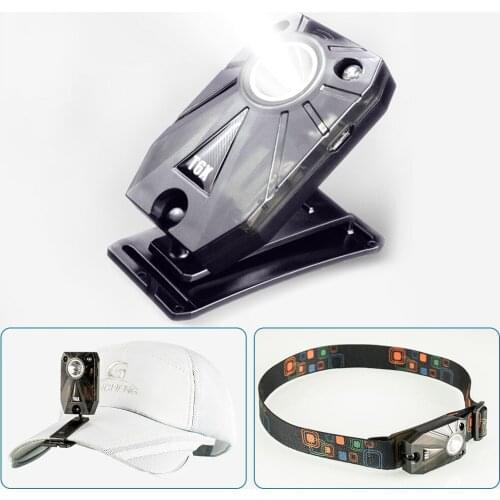 Mini Fishing Headlamp Rechargeable LED Headlight Flashlight Body Motion Sensor Head Light Torch Lamp for Camping Hiking Hunting
