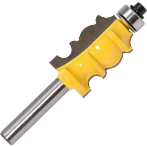 Double Blade Armrest Handrail Milling Cutter Shank Carbide Router For Wood Engraving Machine Milling Cutter Cutting Mill Tool