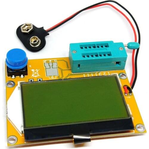 LCR-T4 ESR Meter Transistor Diode Triode Capacitance SCR Inductance Tester With Backlight LCD Display