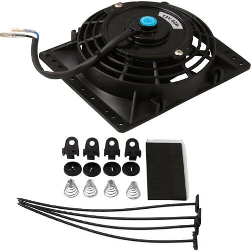 For Chevrolet GMC Cadillac Pontiac Buick Ford High quality radiator cooling fan installation kit 12V 80W high power fan