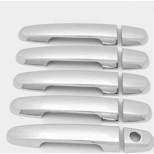 10pcs Door Handle Cover For 2006 2007 2008 2009 2010 2011 2012 2013 Toyota RAV4 Trim Molding Bezel Cap Car Styling Accessories