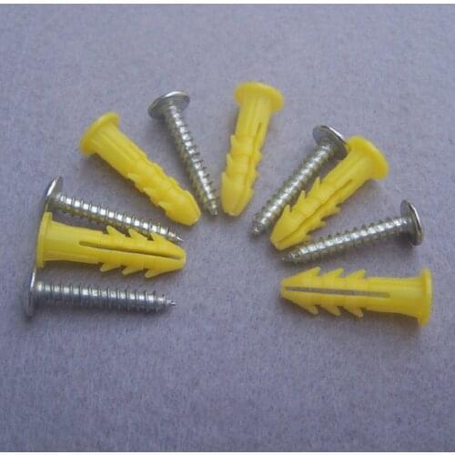 M4 x 25mm zinc plated Cross Recessed screw+ 6*26mm plastic stopper lighting installation screws lighting accessories