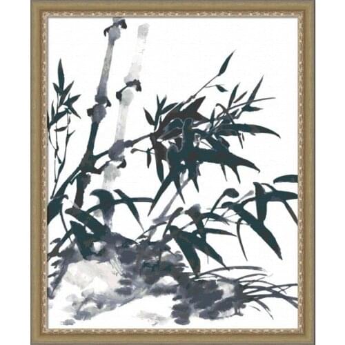 MaHuaf-X126 Chinese bamboo 40x50cm painting by numbers on canvas on the frame cheap modern paintings For Home Decor Wall Artwork