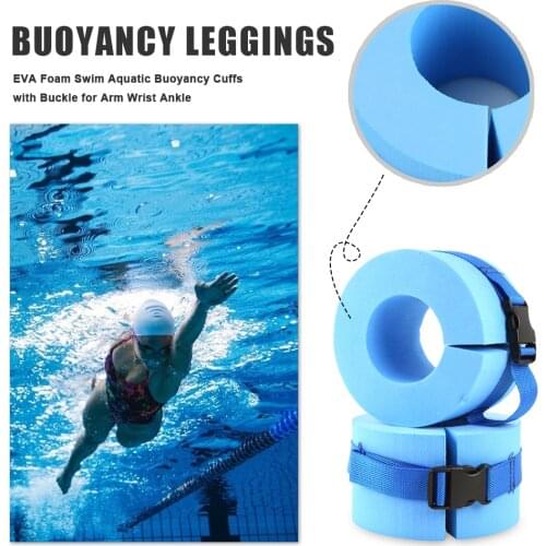 2x Foam Aquatic Cuffs Swimming Leggings Arm Water Exercise Aerobics Float Ring Heavy Weights Water Exercise Aerobics Rings Swim