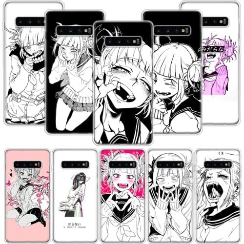 Anime Himiko Toga Boku cute Case for Samsung Galaxy S20 Ultra Note 10 9 8 S10E S9 S8 J4 J6 J8 Plus + Pro S7 S6 Soft Phone Coque