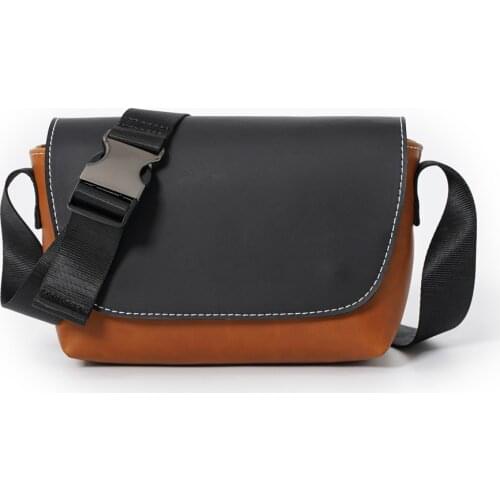 Mens Fashion Small Bags Excellent Quality Vintage Pu Leather Crossbody Shoulder Bags Male Cross Body Leather Bag for Man 2021