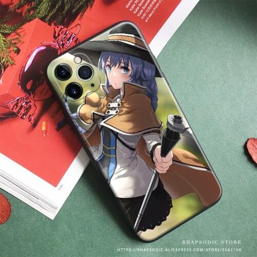 Mushoku Tensei Roxy Migurdia Soft Silicone Glass Phone Case Cover Shell For IPhone SE 6 6s 7 8 Plus X XR XS 11 12 Mini Pro Max