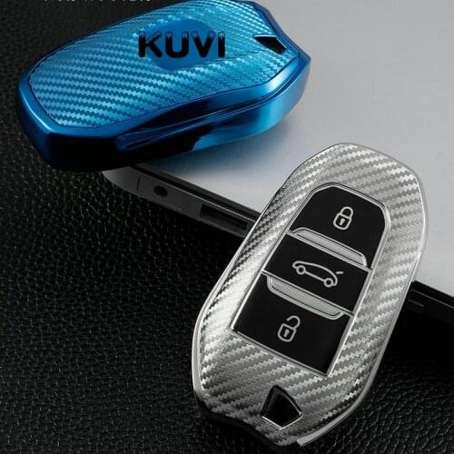 New Soft TPU Car Key Case Full Cover For Peugeot 308 408 508 2008 3008 4008 5008 Citroen C4 C4L C6 C3-XR Smart Shell Accessories