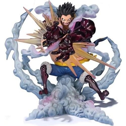 One Piece Battle Ver Monkey D Luffy Gear 4 Bound Model Toy PVC Luffy Lion Gun Action Figure Collection Decoration Kids Toys