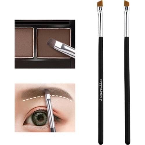 Flat Bevel Eyeliner Cream Brush Makeup Brush Professional Eyebrow Powder brush Lying silkworm Brush Women Cosmetic Brushes 2021