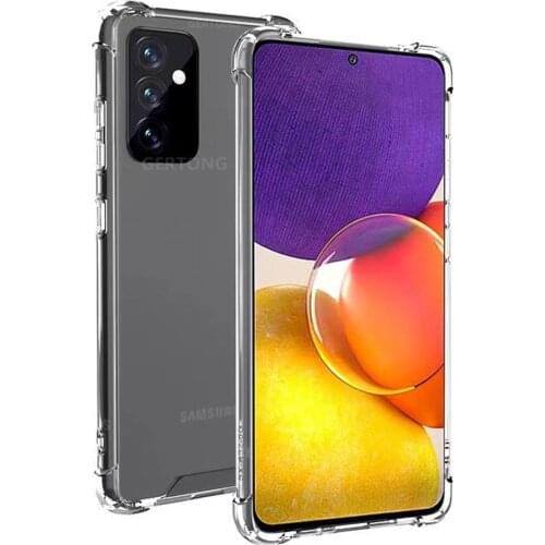 Shockproof Clear Protective Case For Samsung Galaxy A82 A22 A72 A52 A32 A52S A02S A71 A51 4G 5G M32 Cover Transparent Case Funda