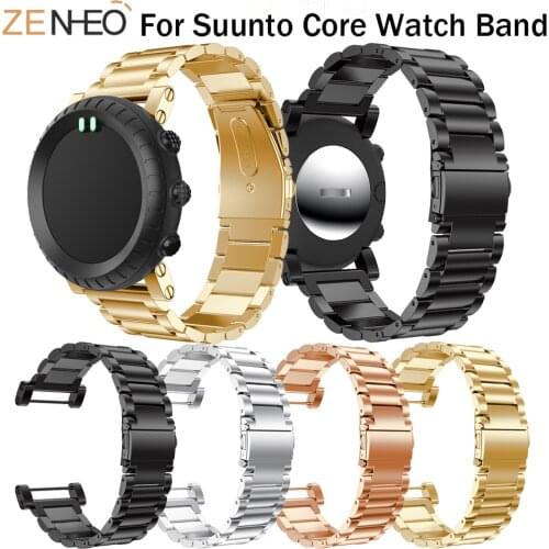 Stainless steel Strap For Suunto Core Watch Band Bracelet Watchbands Replacement For Suunto Core smart watches straps Wristband