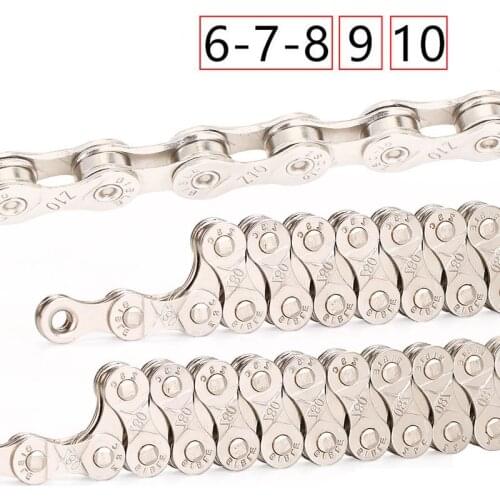 MTB Bike Super Light Chain 6 7 8 9 10 11 12 Speed Road Bicycle Chain 21 24 27 30S Variable Speed Chain 116 Sections
