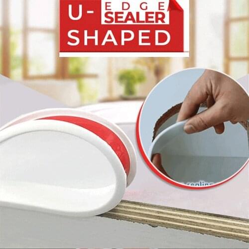 2M/5M U-shaped Edge Sealer Rubber Seal Strip Furniture Silicone Sealing Strip Installed Edge Protective Seal Strip