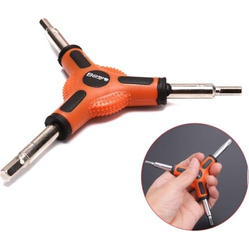 Carbon Steel Y Type Bicycle Trigeminal Type Hex Wrench Bike Bicycle Cycling 3 Way 45 # Steel Hex Allen Wrench Repair Tool