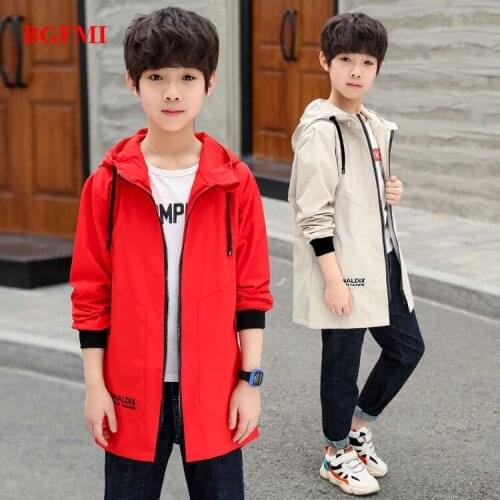 Boys Windproof Clothes Children Spring Solid Jacket for Teenage Boys Casual Coat Child Tops 5-14 YRS Children Jacket Clothing