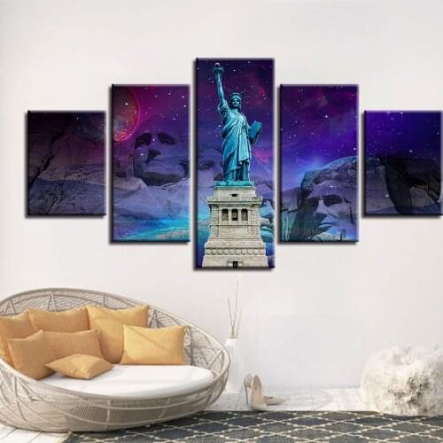 World Famous Architecture Beauty HD Five Wall Painting Decorative Painting Anime Posters Wall Decor Anime Decor Room Decor