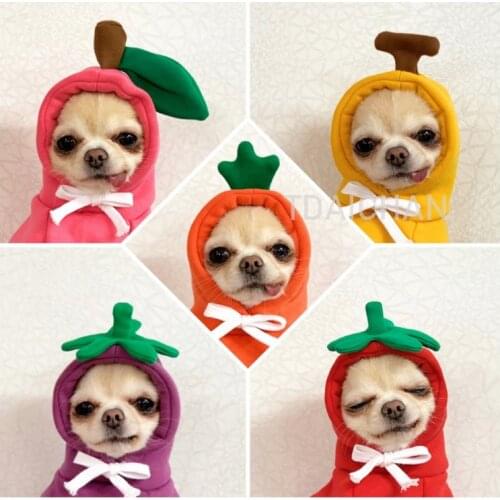Colorful Fruit Hoodie Sweater Dogs Cats Autumn/Winter Cosplay Clothes Pet Costume Teddy Cute Funny Fashion Hot Style Pets Cloth