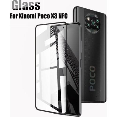 For Xiaomi Poco X3 NFC Glass For Poco X3 Tempered Glass 3D Protective Full Screen Protector For Poco M2 F2 Pro X2 X3 Lens Glass