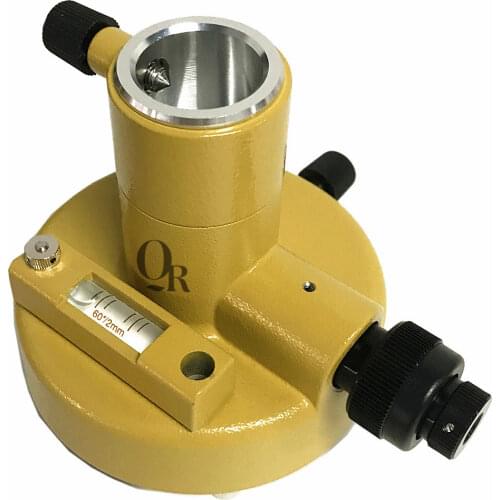 Yellow Three-Jaw Tribrach Adapter With Optical Plummet For Topcon Sokkia South Prism Total Station