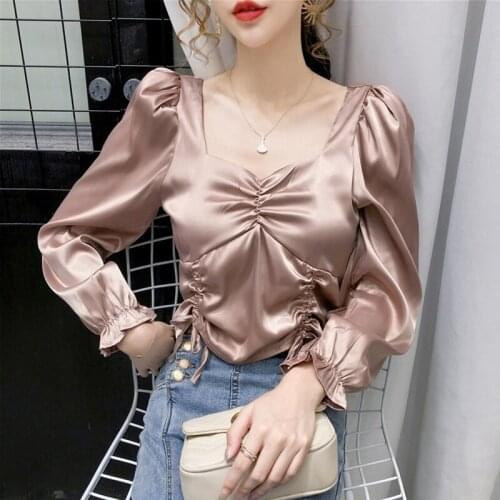 2021 Spring Autumn Women Shirts White Plain Loose Oversized Blouses Female Tops SolidLoose BF Korean Style Blusas Pockets