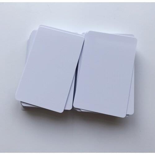 0.6mm Thickness Glossy Finish White Blank Double Sides Inkjet Printable PVC Card Printing by Epson L805/L800 Printers 50pcs/Lot