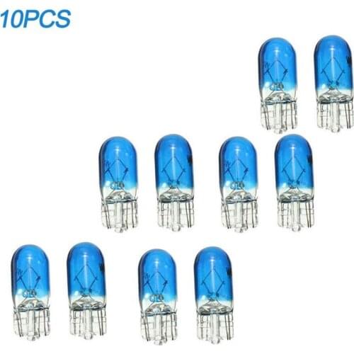 10pcs Car T10 Halogen w5w Wedges 12V 5W Xexon Signal Lamp White Instrument Light Reading High Quality