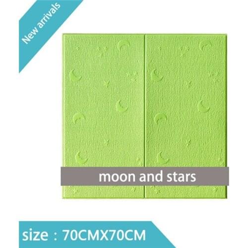 10 Pcs PE Foam 3D Wall Stickers Embossed Brick Waterproof Self Adhesive Wallpaper Room Home Decor For Kids Bedroom Living Room