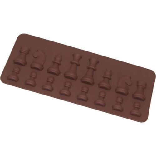100pcs/lot Fast Shipping International Chess Silicone Mould Fondant Cake Chocolate Molds for Kitchen Baking