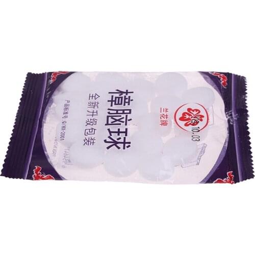 20pcs/pack Natural Mothballs Anti-mold Moth Repellent Camphor Ball Pest Control Wardrobe