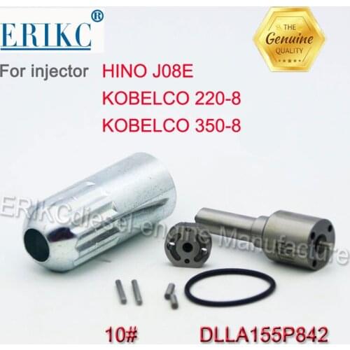 23670-E0010 Injector Repair Kit DLLA155P842 Nozzle 10# Valve Plate for HINO Injector 095000-6590 095000-6591 095000-6340