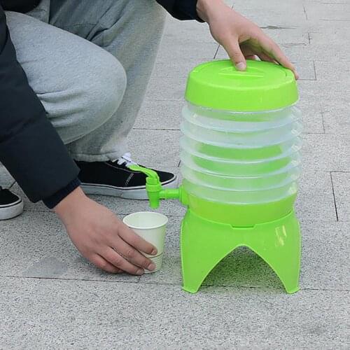 3.5 L Cars Water Bucket Portable Outdoor Folding Bucket Camping Water Tank Portable Cars Water Container With Faucet