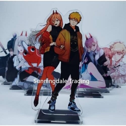 Anime Chainsaw Man Denji Pochita Hayakawa Aki Makima Acrylic Stand Model Figure Desktop Decoration Toy For Gifts 16cm